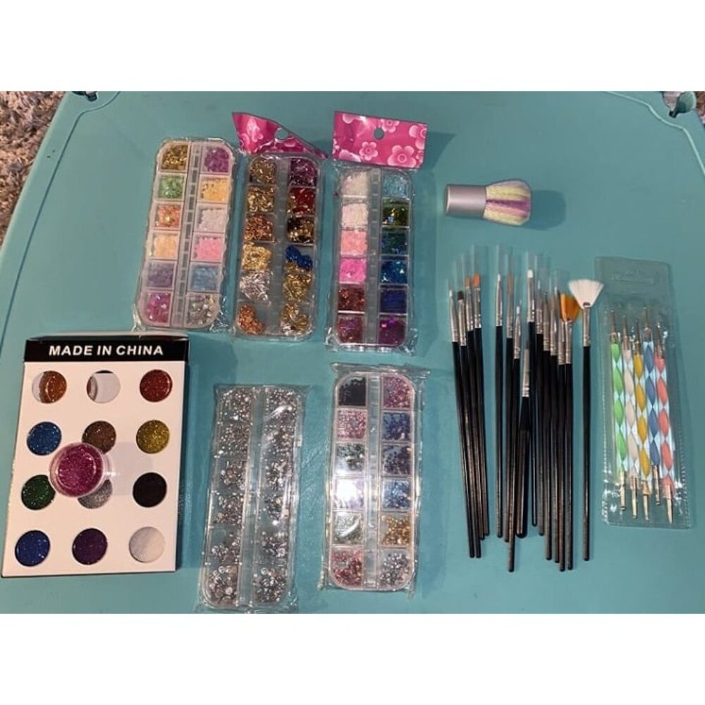 New Nail Art Brush, Nail Design Tools Kit with Nail Art Brushes, Nail Dotting To